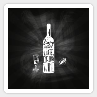 Wine blackboard #3 Sticker